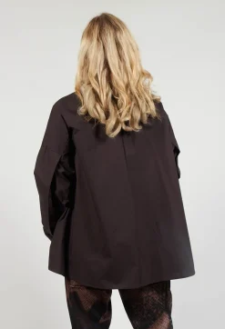 Rundholz Mainline Tops^Longline Shirt in Espresso