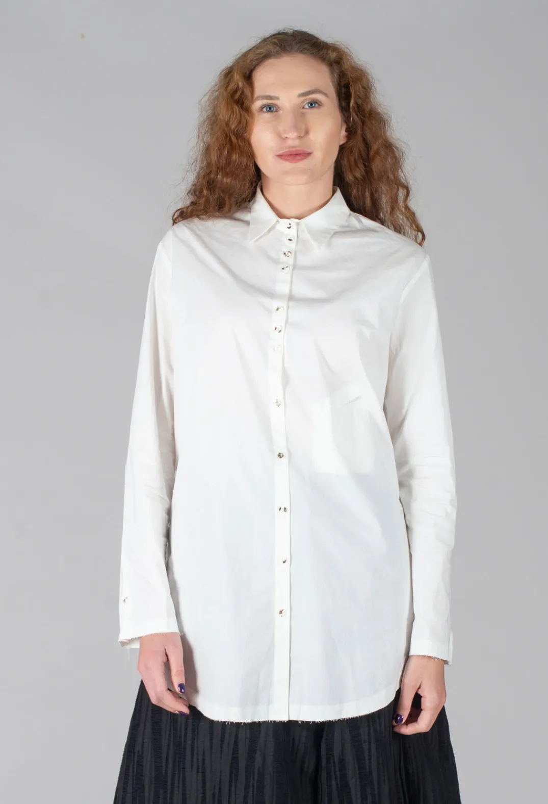 Marc Point Shirts & Blouses^Longline Shirt in White