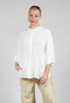 Beatrice B Shirts & Blouses^Longline Shirt in White