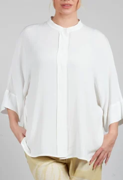 Beatrice B Shirts & Blouses^Longline Shirt in White