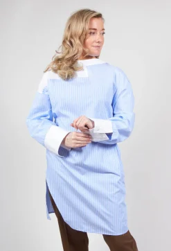 Malloni Shirts & Blouses^Longline Shirt Ragno in Celeste
