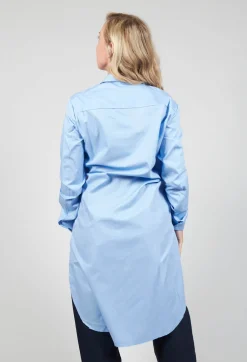 Marc Point Shirts & Blouses^Longline Stripe Shirt in Blue