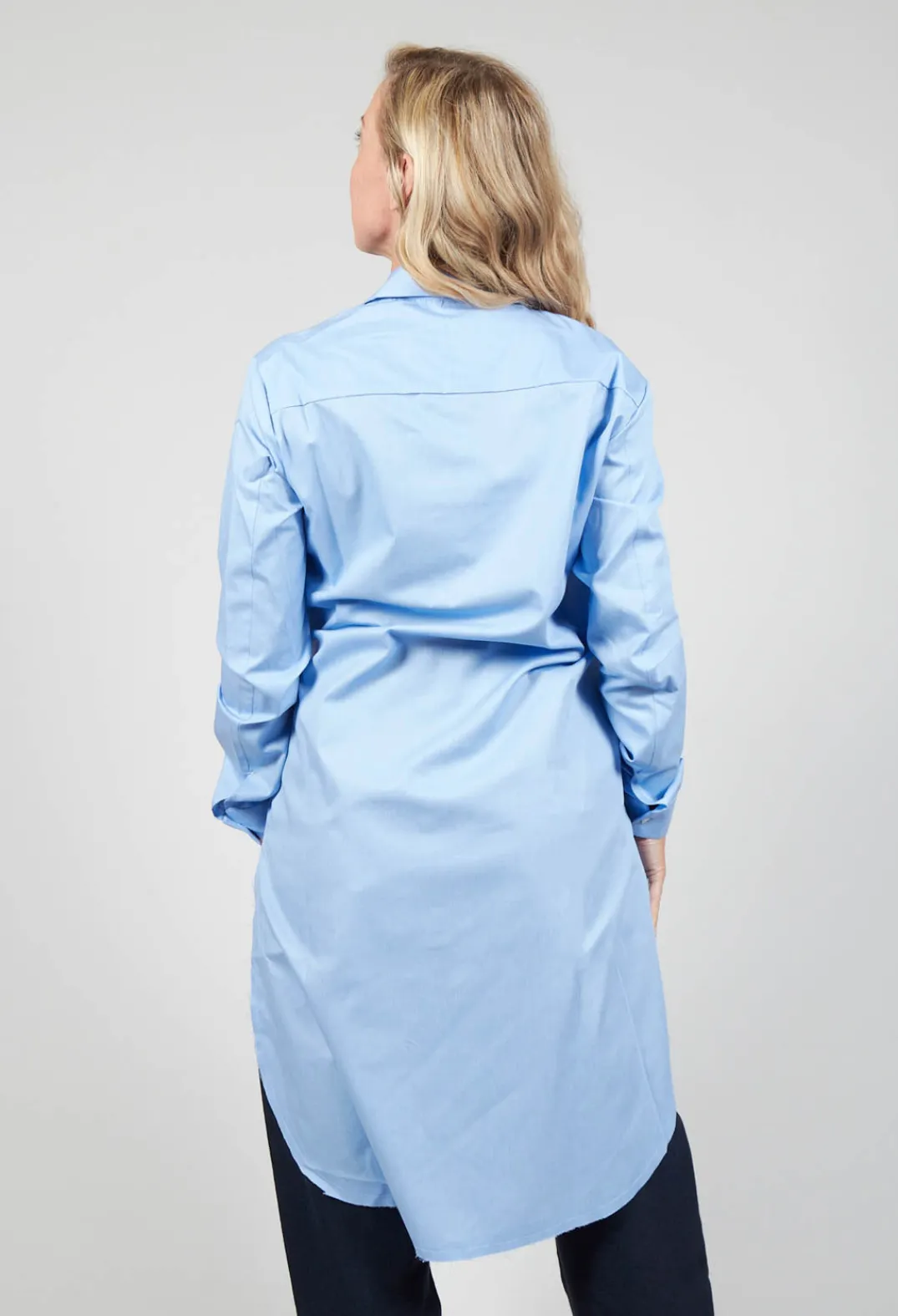 Marc Point Shirts & Blouses^Longline Stripe Shirt in Blue