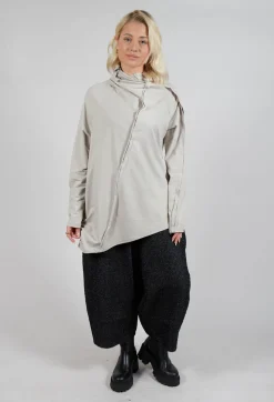 Moyuru Jumpers^Longline Structred Top in Beige