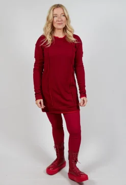 Rundholz Mainline Tops^Longline Top in Sunset Cardinal