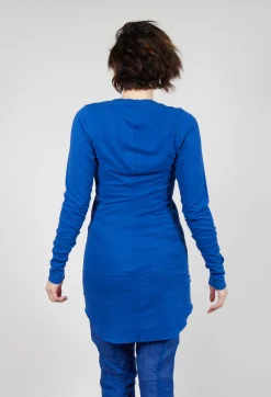 Rundholz Dip Tops^Longline Top with Rounded Hem in Royal