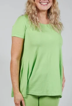 Rundholz Black Label Tops^Longline T-Shirt in Lime
