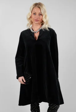 Amici Tops^Longline Tunic in Black