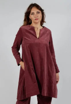 Amici Tops^Longline Tunic in Intense Rust
