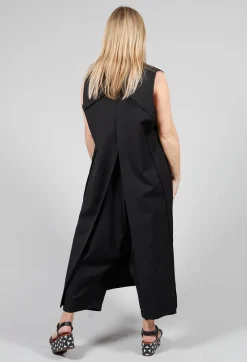 Isabel Benenato Jackets^Longline Waistcoat in Black