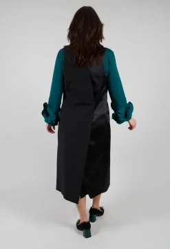 Mei Meij Jackets^Longline Waistcoat in Nero