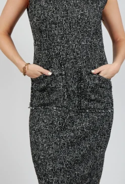 Xenia Design Dresses^Lonk Dress in Black with White