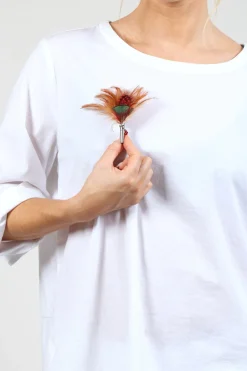 My Bob Brooches^Loose Brooch in Orange and Green