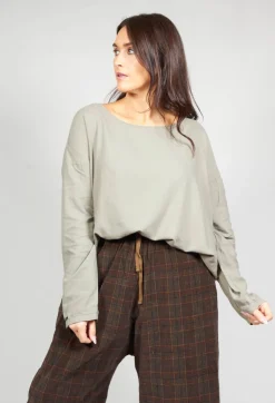 ALBUM DI FAMIGLIA T-shirts^Loose Fit T-Shirt in Marron Glace