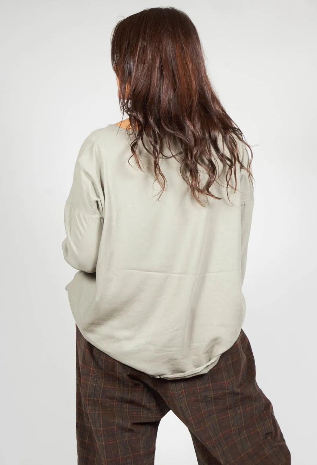 ALBUM DI FAMIGLIA T-shirts^Loose Fit T-Shirt in Marron Glace
