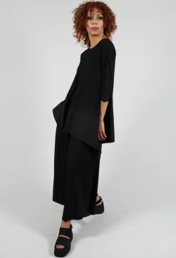 Bread and Butter Tops^Loose Jersey Top in Black