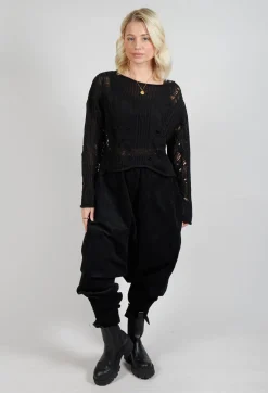 Moyuru Jumpers^Loose Knit Jumper in Black