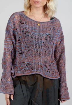 Moyuru Jumpers^Loose Knit Jumper in Purple