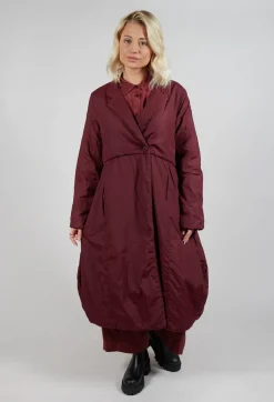 Baci Coats^Loose Overcoat in Intense Rust