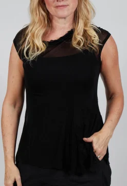 Rundholz Dip Tops^Loose-Fit Asymmetrical Vest in Black