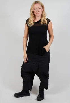 Rundholz Dip Tops^Loose-Fit Asymmetrical Vest in Black