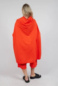 Rundholz Dip Dresses^Loose-Fitting Pleated Midi Dress in Mandarine