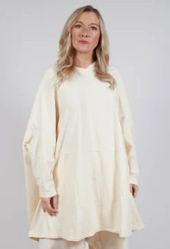 Rundholz Dip Dresses^Loose-Fitting Pleated Midi Dress in Greige