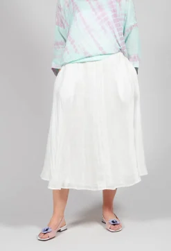 Bianco Levrin Skirts^Lotus Skirt in Cream