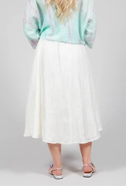 Bianco Levrin Skirts^Lotus Skirt in Cream
