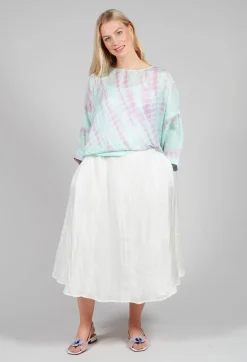 Bianco Levrin Skirts^Lotus Skirt in Cream