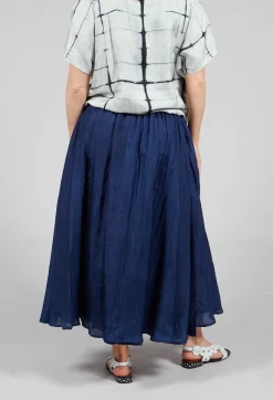Bianco Levrin Skirts^Lotus Skirt in Navy