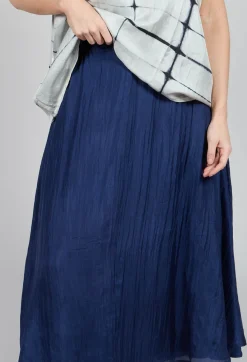Bianco Levrin Skirts^Lotus Skirt in Navy