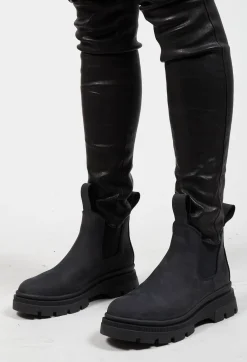 BRGN Boots^Low Chelsea Boots in New Black