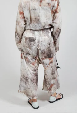 Pal Offner Trousers^Low Crotch Pull on Trousers in Steppe Bronze