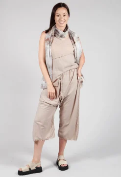 Pal Offner Trousers^Low Crotch Pull on Trousers in Greige