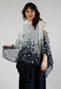High Scarves^Lucid Scarf in Floral Navy