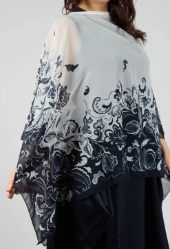 High Scarves^Lucid Scarf in Floral Navy
