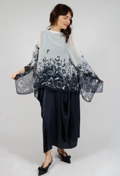 High Scarves^Lucid Scarf in Floral Navy