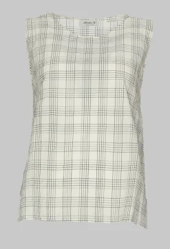 Mama B Shirts & Blouses^Macro G Sleeveless Top in Quadro Nero