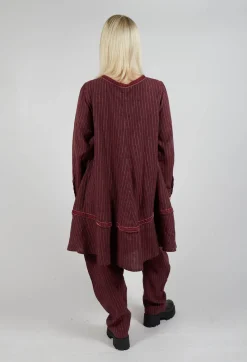 Ewa I Walla Tops^Madde Tunic in Burgundy