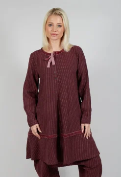 Ewa I Walla Tops^Madde Tunic in Burgundy