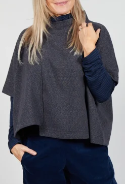 Mama B Coats^Magia J Cape in Blu