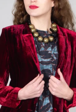Bianco Levrin Jackets^Maika Jacket in Tiedye Red