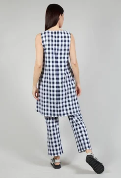 Mes Soeurs u0026 Moi Dresses^Mamba Dress in Azur Big Check
