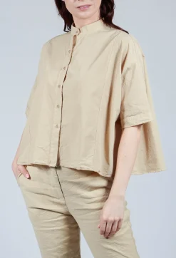 Aequamente Shirts & Blouses^Mandarin Collar Blouse in Juta