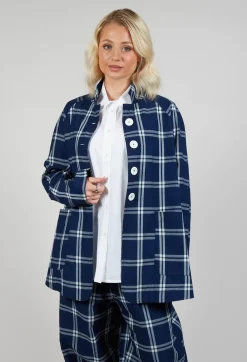 Amici Jackets^Mandarin Collar Jacket in Indigo