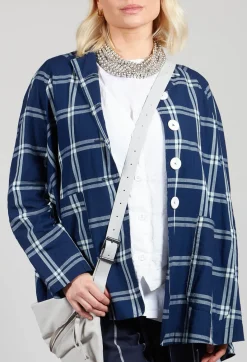 Amici Jackets^Mandarin Collar Jacket in Indigo