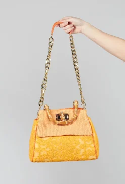 Via Mailbag Bags^Marion Lace Bag in Orange