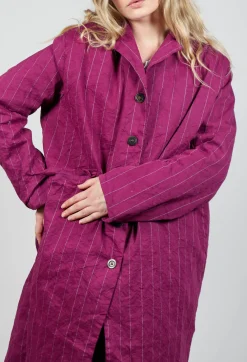Hannoh Wessel Coats^Marta Coat in Mulberry Stripe