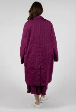 Hannoh Wessel Coats^Marta Coat in Mulberry Stripe